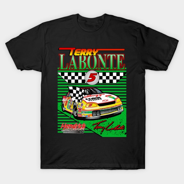 Terry Labonte Vintage Nascar Design T-Shirt by Reno27Racing